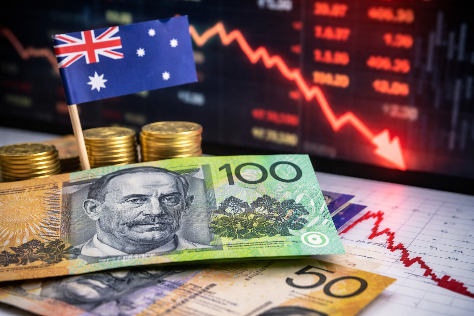 Australian Dollar Slides as US–Iran Tensions Trigger Risk-Off Sentiment