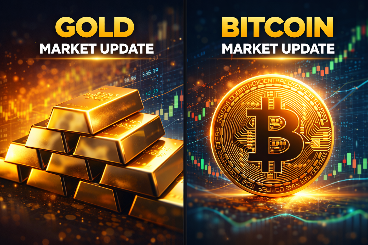 Gold and Bitcoin Market Update: XAU/USD Weakens as BTC Holds Key Support Levels