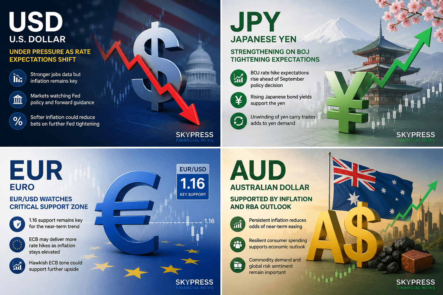 Forex Market Outlook: Dollar, Yen, Euro and AUD/USD Forecast