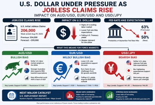 EUR/USD Forecast: Euro Gains as US Dollar Weakens on Rising Jobless Claims